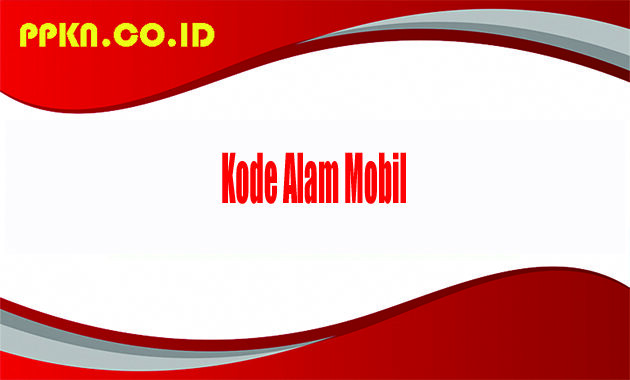 Kode Alam Mobil