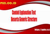 Contoh Explanation Text Beserta Generic Structure
