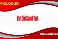 Ciri Ciri Spoof Text