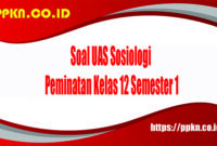 Soal UAS Sosiologi Peminatan Kelas 12 Semester 1