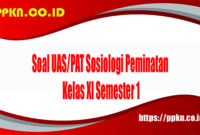 Soal UAS-PAT Sosiologi Peminatan Kelas XI Semester 1