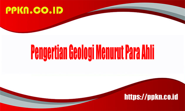 pengertian geologi