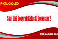 Soal UAS Geografi Kelas XI Semester 2