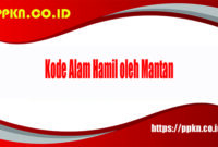 kode alam hamil oleh mantan