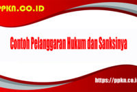 Contoh Pelanggaran Hukum dan Sanksinya