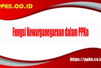 Fungsi Kewarganegaraan dalam PPKn