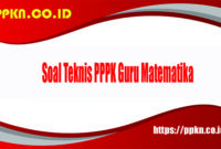 Soal teknis PPPK guru Matematika